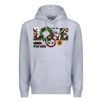 Heather Grey christmas love nurselife Premium Hoodie - RanaPortraitStore