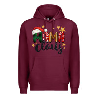 Burgundy mama Claus Christmas Premium Hoodie - BarkalooDesign
