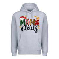 Heather Grey mama Claus Christmas Premium Hoodie - BarkalooDesign