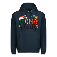 Navy mama Claus Christmas Premium Hoodie - BarkalooDesign
