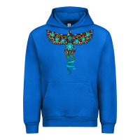 Cobalt turquoise thunderbird Urban Hoodie - RanaPortraitStore
