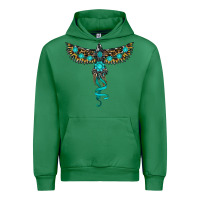 Emerald turquoise thunderbird Urban Hoodie - RanaPortraitStore