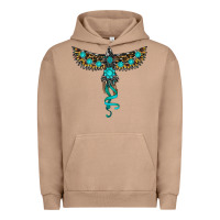 Pigment Burro turquoise thunderbird Urban Hoodie - RanaPortraitStore