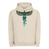 Pigment French Oak turquoise thunderbird Urban Hoodie - RanaPortraitStore