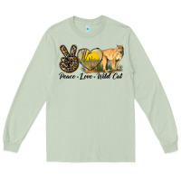 Matcha Peace Love Wild cat Long Sleeve Tee - LillyAllenDesigns