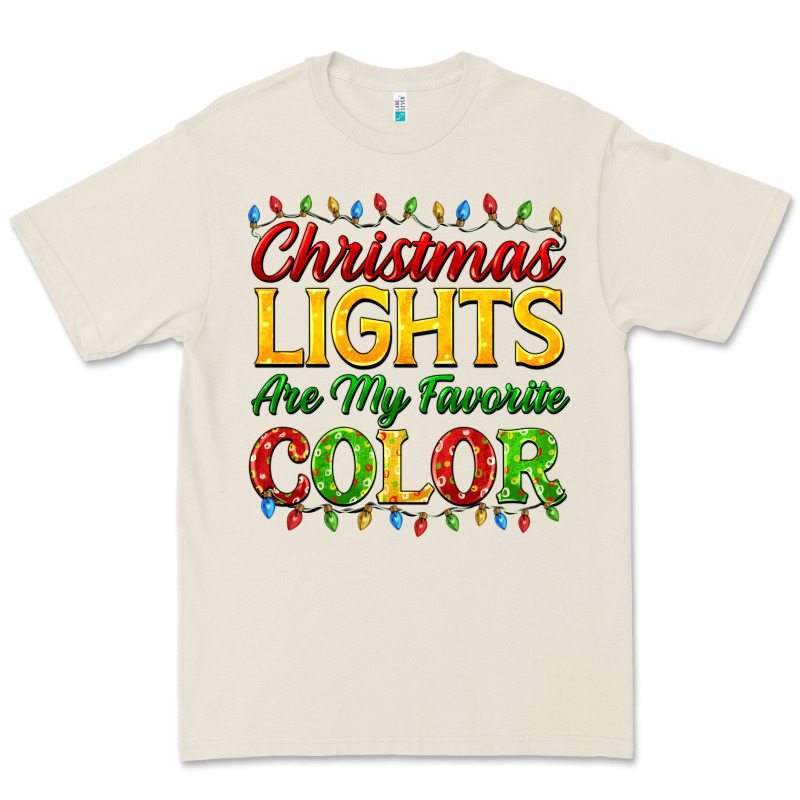 Christmas Lights Are My Favorite Color Premium Tee by FaDigitalArtStudio | Teevron