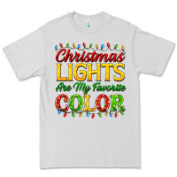 Dove Grey christmas lights are my favorite color Premium Tee - FaDigitalArtStudio