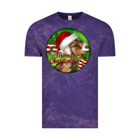 Cloud Purple Nubian Goat Christmas Vintage Tee - LillyAllenDesigns