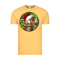 Vintage Mustard Nubian Goat Christmas Vintage Tee - LillyAllenDesigns