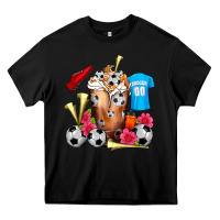 Black Soccer Cold Drink Frappe Heavy Core Tee - FaDigitalArtStudio