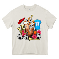 Cream Soccer Cold Drink Frappe Heavy Core Tee - FaDigitalArtStudio