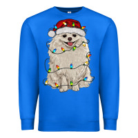 True Royal white pomeranian with christmas lights Premium Sweatshirt - RanaPortraitStore