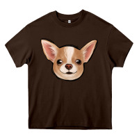 Chocolate Brown Chihuahua Heavy Core Tee - Jasminsmagicworld