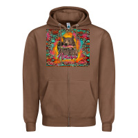 Chestnut mama bear leopard and aztec Zipper Hoodie - RanaPortraitStore