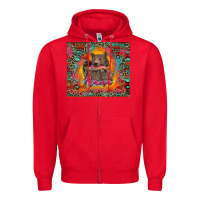 Red mama bear leopard and aztec Zipper Hoodie - RanaPortraitStore