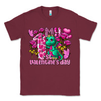Burgundy My first Valentine's Day Dragon Classic Tee - FaDigitalArtStudio