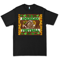 Black american football with sunflower tumbler Premium Tee - BundleAndBundleShop