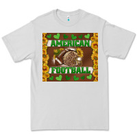 Dove Grey american football with sunflower tumbler Premium Tee - BundleAndBundleShop
