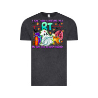 Vintage Black respiratory therapist halloween humor Vintage Tee - CowhideDigitalArt