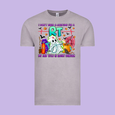 Respiratory Therapist Halloween Humor Vintage Tee Designed By Cowhidedigitalart