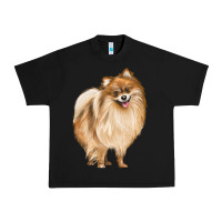 Black Pomeranian Dog Illustrations Urban Heavy Tee - LillyAllenDesigns