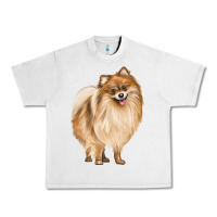 Lunar Rock Pomeranian Dog Illustrations Urban Heavy Tee - LillyAllenDesigns