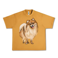Peanut Butter Pomeranian Dog Illustrations Urban Heavy Tee - LillyAllenDesigns