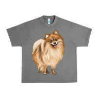 Tornado Pomeranian Dog Illustrations Urban Heavy Tee - LillyAllenDesigns