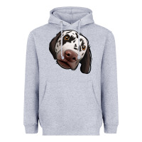 Heather Grey Dalmatian Heavyweight Hoodie - Jasminsmagicworld