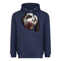 Navy Dalmatian Heavyweight Hoodie - Jasminsmagicworld