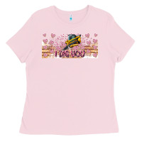 Bubblegum Pink I Dig You Valentine 16oz Ladies Tee - CowhideDigitalArt
