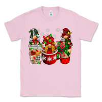 Bubblegum Pink Christmas coffee gnome Classic Tee - BarkalooDesign