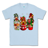 Dusty Blue Christmas coffee gnome Classic Tee - BarkalooDesign