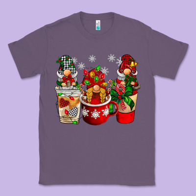 Christmas Coffee Gnome Classic Tee Designed By Barkaloodesign