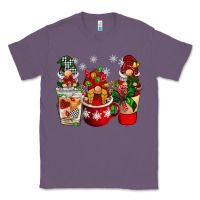 Lavender Christmas coffee gnome Classic Tee - BarkalooDesign
