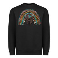Black western rainbow with bison Heavyweight Sweatshirt - RanaPortraitStore