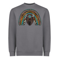 Storm western rainbow with bison Heavyweight Sweatshirt - RanaPortraitStore