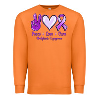 Carrot Peace Love Cure Odgkins Lympoma Premium Sweatshirt - Jasminsmagicworld