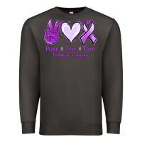 Smoke Peace Love Cure Odgkins Lympoma Premium Sweatshirt - Jasminsmagicworld