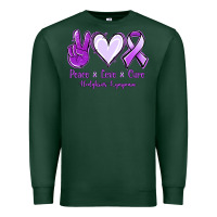 Sports Green Peace Love Cure Odgkins Lympoma Premium Sweatshirt - Jasminsmagicworld