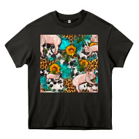 Asphalt american yorkshire pig seamless pattern Heavy Core Tee - FaDigitalArtStudio