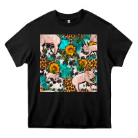 Black american yorkshire pig seamless pattern Heavy Core Tee - FaDigitalArtStudio