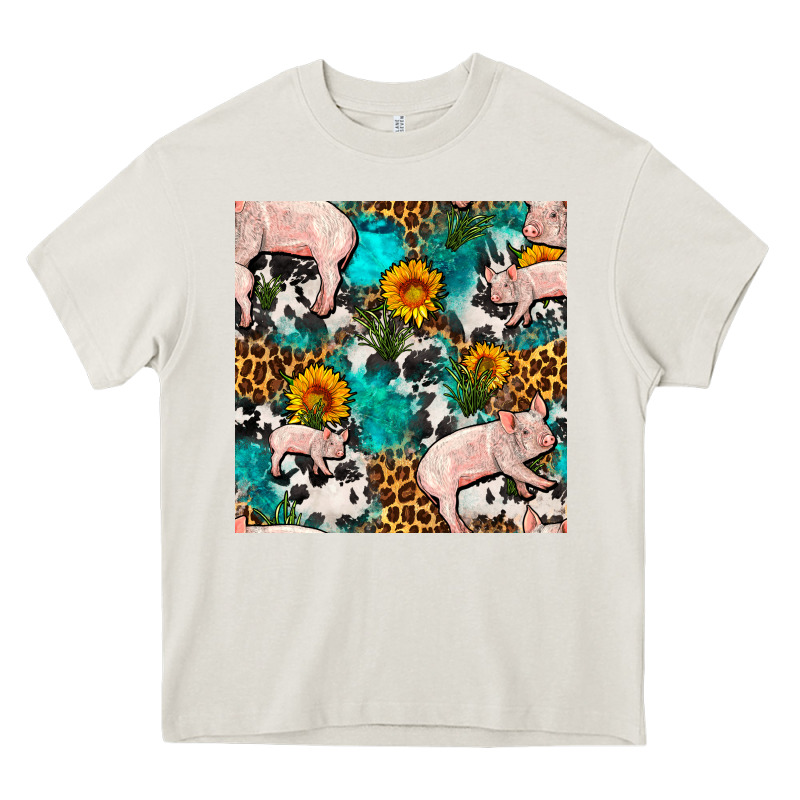 American Yorkshire Pig Seamless Pattern Heavy Core Tee by FaDigitalArtStudio | Teevron