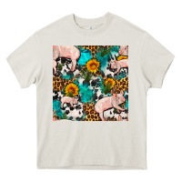 Cream american yorkshire pig seamless pattern Heavy Core Tee - FaDigitalArtStudio