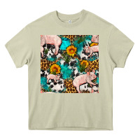 Mossy american yorkshire pig seamless pattern Heavy Core Tee - FaDigitalArtStudio