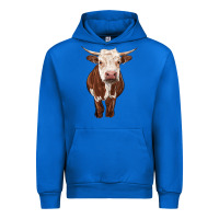 Cobalt hereford cow Urban Hoodie - RanaPortraitStore