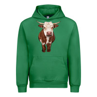 Emerald hereford cow Urban Hoodie - RanaPortraitStore