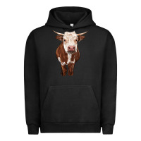 Pigment Black hereford cow Urban Hoodie - RanaPortraitStore