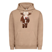 Pigment Burro hereford cow Urban Hoodie - RanaPortraitStore