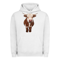 Pigment Lunar Rock hereford cow Urban Hoodie - RanaPortraitStore